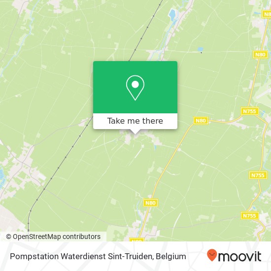 Pompstation Waterdienst Sint-Truiden plan