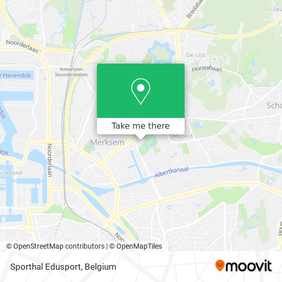 Sporthal Edusport map