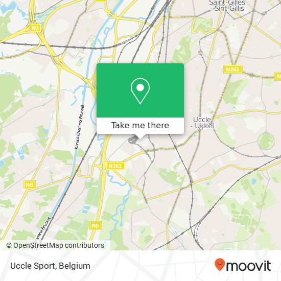 Uccle Sport map