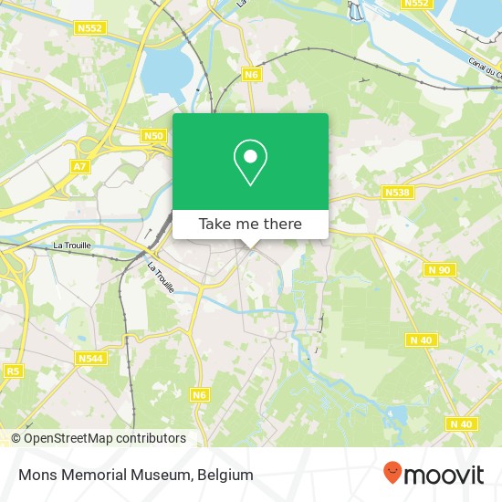 Mons Memorial Museum map