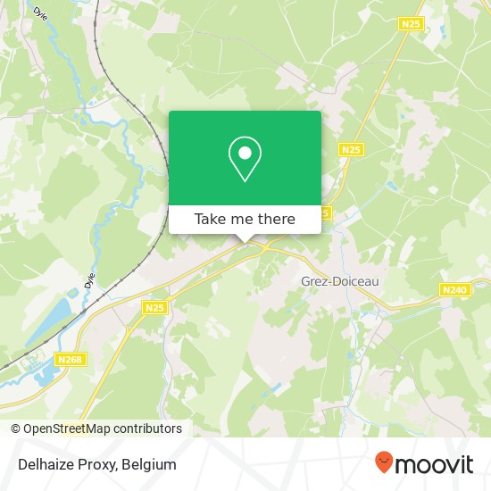 Delhaize Proxy map