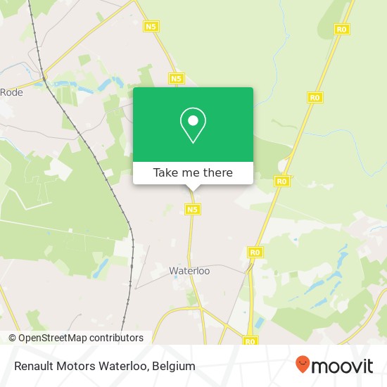 Renault Motors Waterloo map