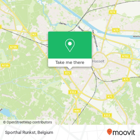 Sporthal Runkst map