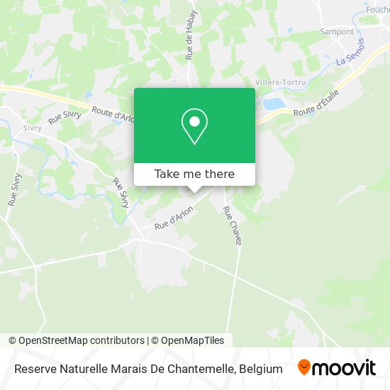 Reserve Naturelle Marais De Chantemelle map