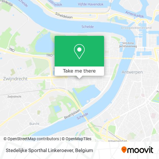 Stedelijke Sporthal Linkeroever map