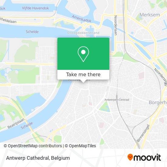 Antwerp Cathedral map