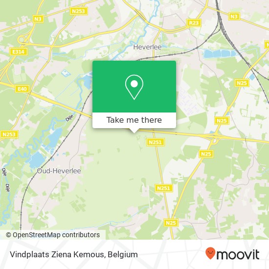 Vindplaats Ziena Kemous map