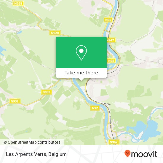 Les Arpents Verts map
