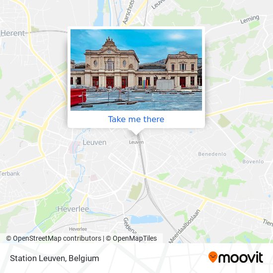 Station Leuven map