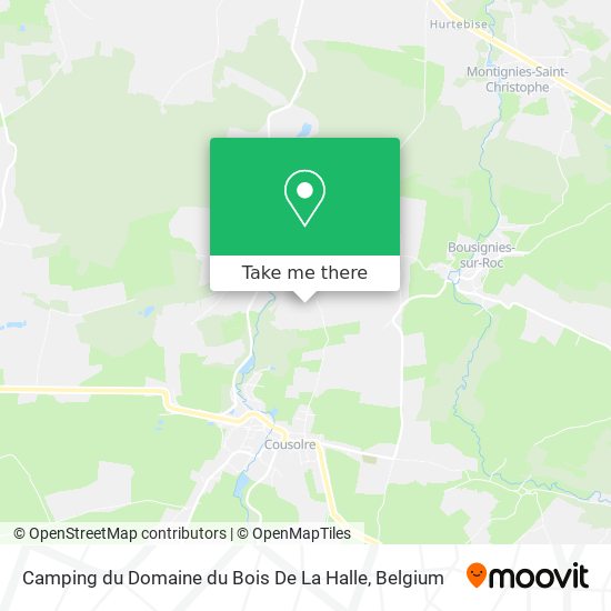 Camping du Domaine du Bois De La Halle map