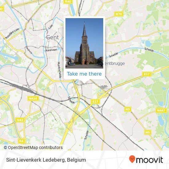 Sint-Lievenkerk Ledeberg plan