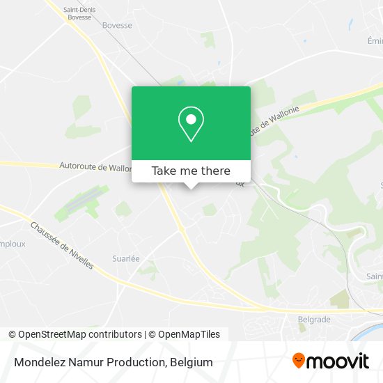 Mondelez Namur Production map