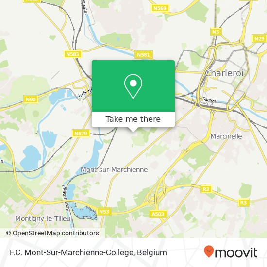 F.C. Mont-Sur-Marchienne-Collège map