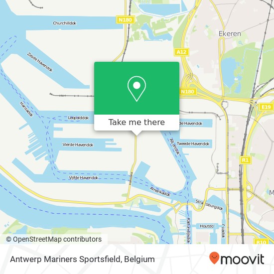 Antwerp Mariners Sportsfield map