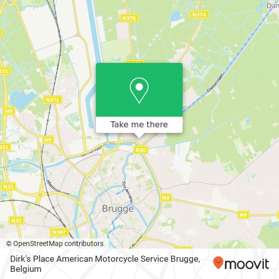 Dirk's Place American Motorcycle Service Brugge plan