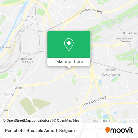 Pentahotel Brussels Airport map