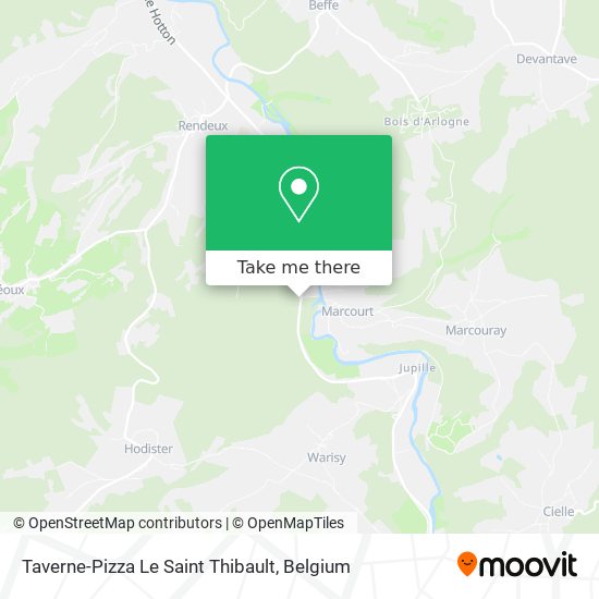 Taverne-Pizza Le Saint Thibault map