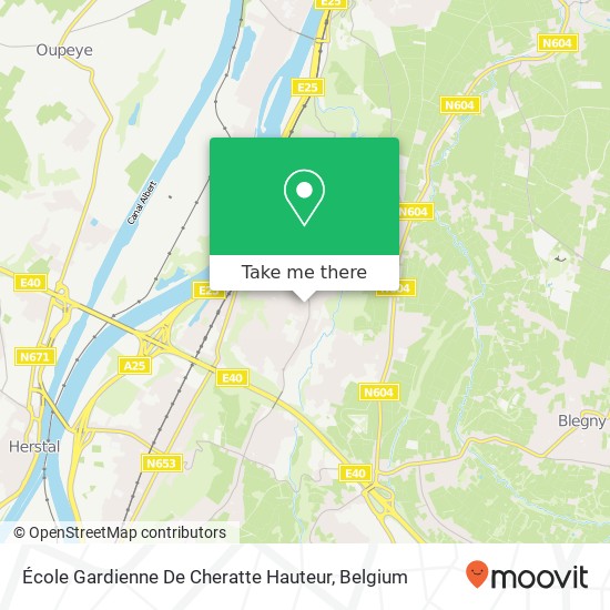 École Gardienne De Cheratte Hauteur map
