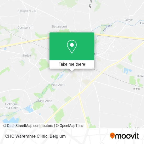 CHC Waremme Clinic map