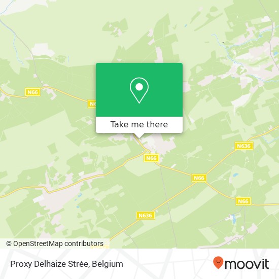 Proxy Delhaize Strée map
