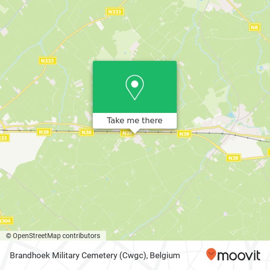 Brandhoek Military Cemetery (Cwgc) plan