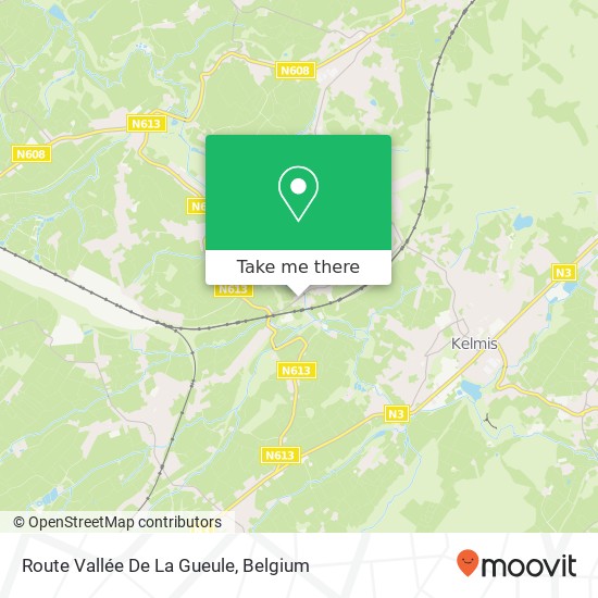 Route Vallée De La Gueule plan