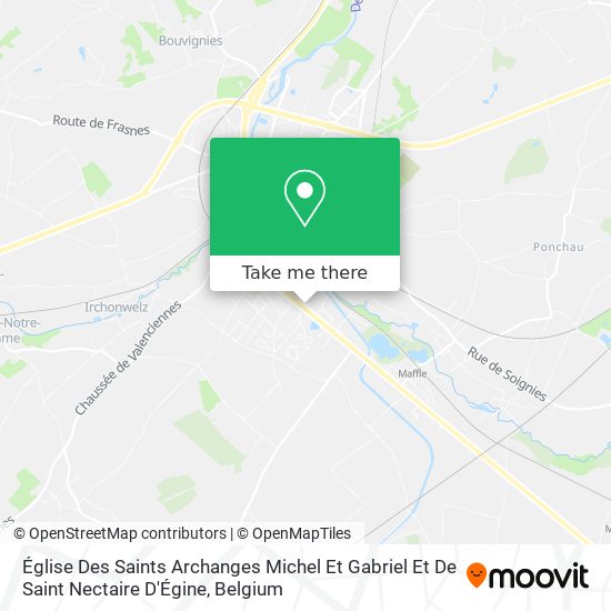 Église Des Saints Archanges Michel Et Gabriel Et De Saint Nectaire D'Égine plan