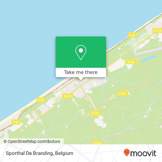Sporthal De Branding map
