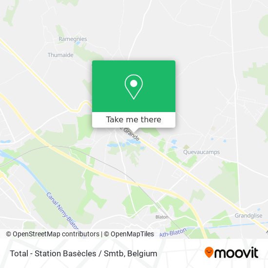 Total - Station Basècles / Smtb plan