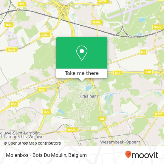 Molenbos - Bois Du Moulin plan