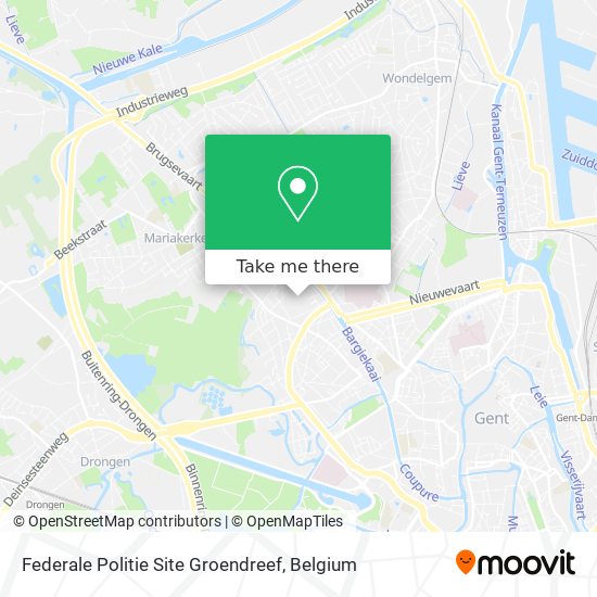 Federale Politie Site Groendreef map