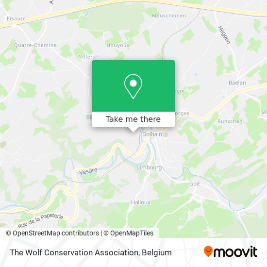 The Wolf Conservation Association map