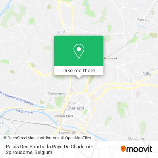 Palais Des Sports du Pays De Charleroi - Spiroudôme map