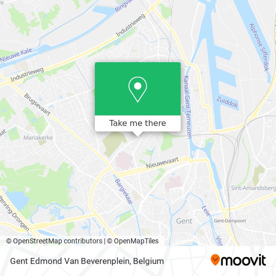 Gent Edmond Van Beverenplein map