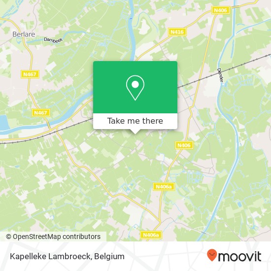 Kapelleke Lambroeck map