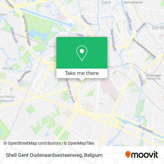 Shell Gent Oudenaardsesteenweg map