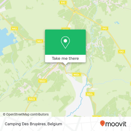 Camping Des Bruyères map