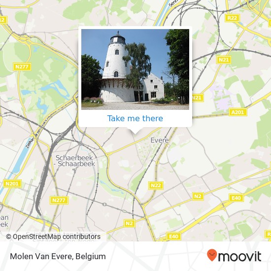 Molen Van Evere map