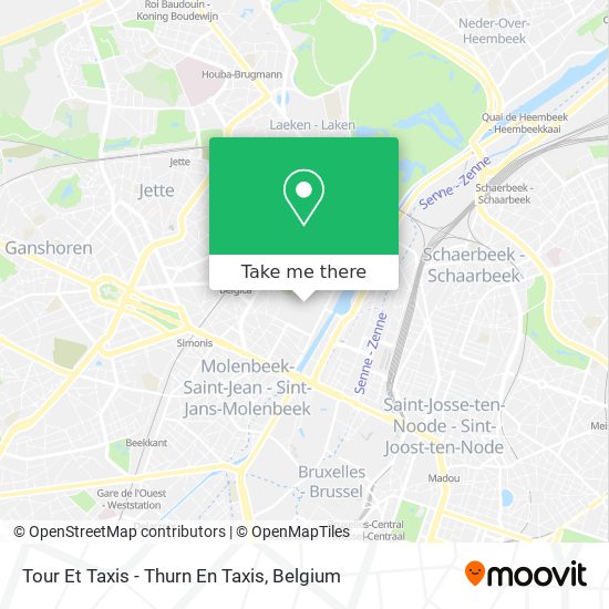 Tour Et Taxis - Thurn En Taxis map