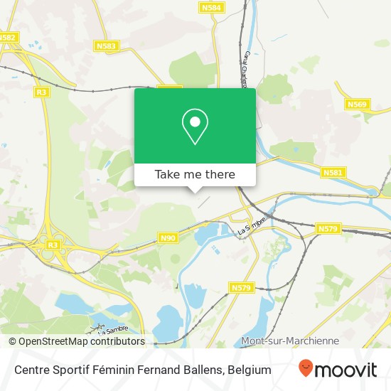 Centre Sportif Féminin Fernand Ballens map