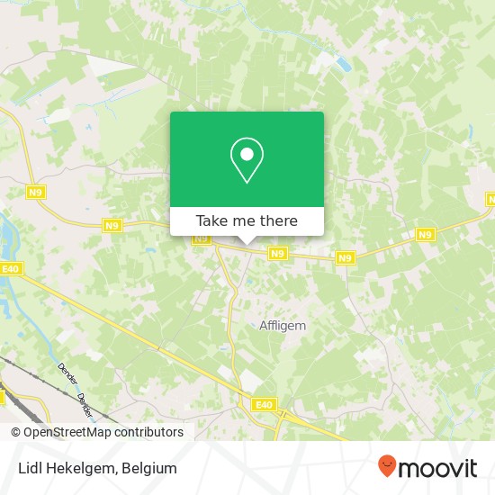 Lidl Hekelgem map