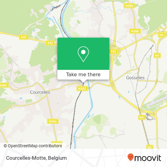 Courcelles-Motte map