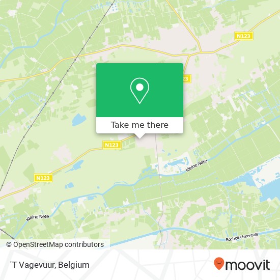 'T Vagevuur map