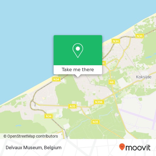 Delvaux Museum map