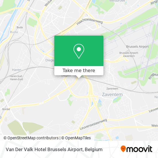 Van Der Valk Hotel Brussels Airport map