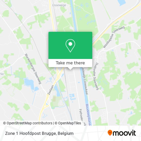 Zone 1 Hoofdpost Brugge plan