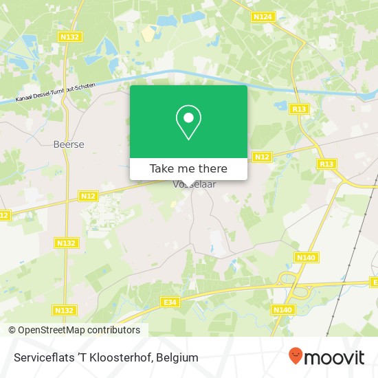 Serviceflats ’T Kloosterhof map
