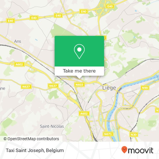 Taxi Saint Joseph map