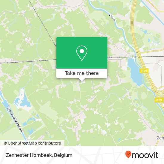 Zennester Hombeek map