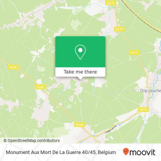 Monument Aux Mort De La Guerre 40 / 45 map